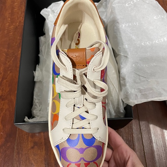 Brand new Coach rainbow sneakers! Super cute and stylish! - Picture 5 of 8